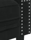 vidaXL Sofa Chesterfield z wałkami, trzyosobowa, czarna, aksamit 7