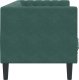 vidaXL Sofa Chesterfield z wałkami, 3-osobowa, ciemnozielona, aksamit 5