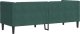 vidaXL Sofa Chesterfield z wałkami, 3-osobowa, ciemnozielona, aksamit 6