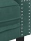 vidaXL Sofa Chesterfield z wałkami, 3-osobowa, ciemnozielona, aksamit 7