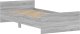 vidaXL Rama łóżka, szary dąb sonoma, 100x200cm materiał drewnopochodny 3
