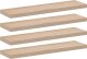vidaXL Półki, 4 szt., 90x23,5x4 cm, materiał drewnopochodny 2