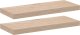 vidaXL Półki, 2 szt., 60x23,5x4 cm, materiał drewnopochodny 1