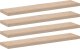 vidaXL Półki, 4 szt., 110x23,5x4 cm, materiał drewnopochodny 2