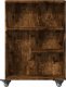vidaXL Wąski wózek pomocniczy, przydymiony dąb, 48x13x68 cm 4