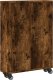 vidaXL Wąski wózek pomocniczy, przydymiony dąb, 48x13x68 cm 6