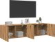 vidaXL Ścienne szafki TV, 2 szt., dąb artisian, 80x30x41 cm 3