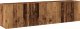 vidaXL Ścienne szafki TV, 2 szt., stare drewno, 80x30x41 cm 2