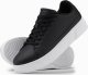 Ombre Buty sneakersy męskie z eko skóry na grubej podeszwie  czarne V5 OM-FOSL-0166 42 1