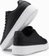 Ombre Buty sneakersy męskie z eko skóry na grubej podeszwie  czarne V5 OM-FOSL-0166 42 5