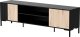 Cama Meble Szafka RTV MERCI 180x40x53,5 czarny/dąb artisan 3
