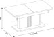 BogFran Ławostół rozkładany z regulacją wysokości 160 cm Dąb Lamele Loft MATI LA13 8