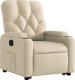 vidaXL vidaXL Podnoszony fotel rozkładany, kremowy, obity tkaniną 4