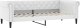 vidaXL vidaXL Sofa z funkcją spania, biała, 100x200 cm, sztuczna skóra 2