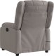 vidaXL vidaXL Rozkładany fotel masujący, taupe, obity tkaniną 4