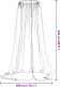vidaXL vidaXL Moskitiera pod parasol, czarna, 300x230 cm 5