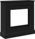 vidaXL vidaXL Obudowa kominka, czarna, 90x30x90 cm, materiał drewnopochodny 1