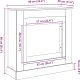 vidaXL vidaXL Obudowa kominka, czarna, 90x30x90 cm, materiał drewnopochodny 8
