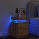 vidaXL Szafka nocna z LED, dąb artisian, 35x39x55 cm 1