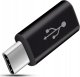 Adapter USB Hello Case Adapter USB C do Micro USB Przejściówka Czarna Transmisja Danych Ładowanie 1