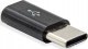 Adapter USB Hello Case Adapter USB C do Micro USB Przejściówka Czarna Transmisja Danych Ładowanie 5