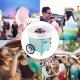 Retoo WATA CUKROWA MASZYNA DO WATY CUKROWEJ DOMOWA MASZYNKA PATYCZKI 14