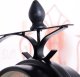 Retoo ZEGAR DWUSTRONNY ŚCIENNY DWORCOWY RETRO METALOWY CZARNY VINTAGE DESIGN 24CM 13