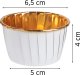 Retoo PAPILOTKI FOREMKI NA MUFFINKI ZŁOTE 50x40mm 50SZT 16