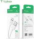 Kabel USB T-Phox USB-C - 1 m Biały (TPRZ008334) 5