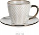 London Durable Porcelain Filiżanka do kawy herbaty ze spodkiem DUNE, 210 ml 2