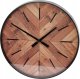 Home Styling Collection Zegar ścienny tarcza imitująca drewno za szkłem, Ø 51 cm 1