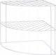 Storage Solutions Organizer narożny na blat kuchenny na talerze, metalowy, 23 x 23 x 21 cm 1