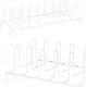 Storage Solutions Stojak na talerze, metalowy, 33,5 x 13,5 x 9 cm 1