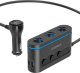 Ładowarka Choetech Ładowarka Choetech TC0021 samochodowa 2x USB-C PD 1x USB-A QC 3x gniazdo zapalniczki - czarna 1