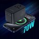 Choetech Adapter podróżny Choetech PD5022 70W EU / US / AUS / UK z wbudowanym kablem USB-C - czarny 6