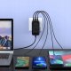 Choetech Adapter podróżny Choetech PD6028 EU / US / AUS / UK 2x USB-C 2x USB-A 100W - czarny 3