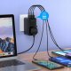 Choetech Adapter podróżny Choetech PD6028 EU / US / AUS / UK 2x USB-C 2x USB-A 100W - czarny 4