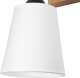 Kinkiet Lamkur Lamkur Lula 47614 kinkiet lampa ścienna boho drewniany materiałowy klosz 1x60W E27 biały/drewno 1
