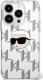 Karl Lagerfeld Karl Lagerfeld KLHCP16XHKLPKHT iPhone 16 Pro Max 6.9" przezroczysty/transparent hardcase IML Karl Head Electroplated 1