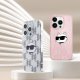 Karl Lagerfeld Karl Lagerfeld KLHCP16XHKLPKHT iPhone 16 Pro Max 6.9" przezroczysty/transparent hardcase IML Karl Head Electroplated 4