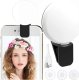 Lampa pierścieniowa Alogy Lampka LED Alogy Mini Selfie Ring Klips do nagrywania robienia zdjęć do telefonu z klipsem Czarna 10