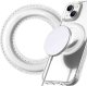 Alogy Blaszka magnetyczna do MagSafe naklejka Ring Pierścień Nakładka na Uchwyt Uniwersalna skórzana Alogy Magnetic biała 11
