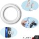 Alogy Blaszka magnetyczna do MagSafe naklejka Ring Pierścień Nakładka na Uchwyt Uniwersalna skórzana Alogy Magnetic biała 3