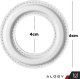 Alogy Blaszka magnetyczna do MagSafe naklejka Ring Pierścień Nakładka na Uchwyt Uniwersalna skórzana Alogy Magnetic biała 4