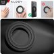 Alogy Blaszka magnetyczna do MagSafe naklejka Ring Pierścień Nakładka na Uchwyt Uniwersalna skórzana Alogy Magnetic czarna 3