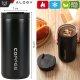 Alogy Termos kubek termiczny butelka bidon 400ml do kawy herbaty yerba mate Alogy Stalowy Czarny 2