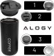 Alogy Termos kubek termiczny butelka bidon 400ml do kawy herbaty yerba mate Alogy Stalowy Czarny 5