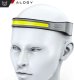 Latarka Alogy Latarka czołówka lampka LED COB do biegania na rower mocna akumulator USB Typ C czołowa Alogy na czoło IPX4 czarna 11