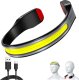 Latarka Alogy Latarka czołówka lampka LED COB do biegania na rower mocna akumulator USB Typ C czołowa Alogy na czoło IPX4 czarna 12
