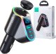 Ładowarka Joyroom Ładowarka samochodowa USB QC 3.0 2x USB-C PD 150W rozdzielacz JoyRoom Car Charger 4w1 LED RGB czarna 13